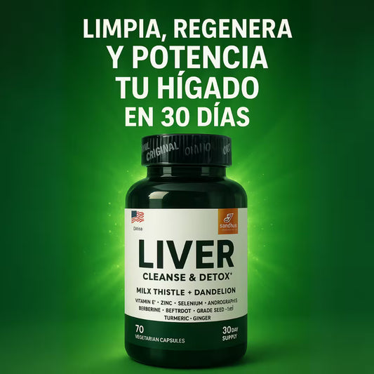 Liver Cleanse & Detox-Cuida Tu Hígado, Gana Energía Y Vive más Ligero